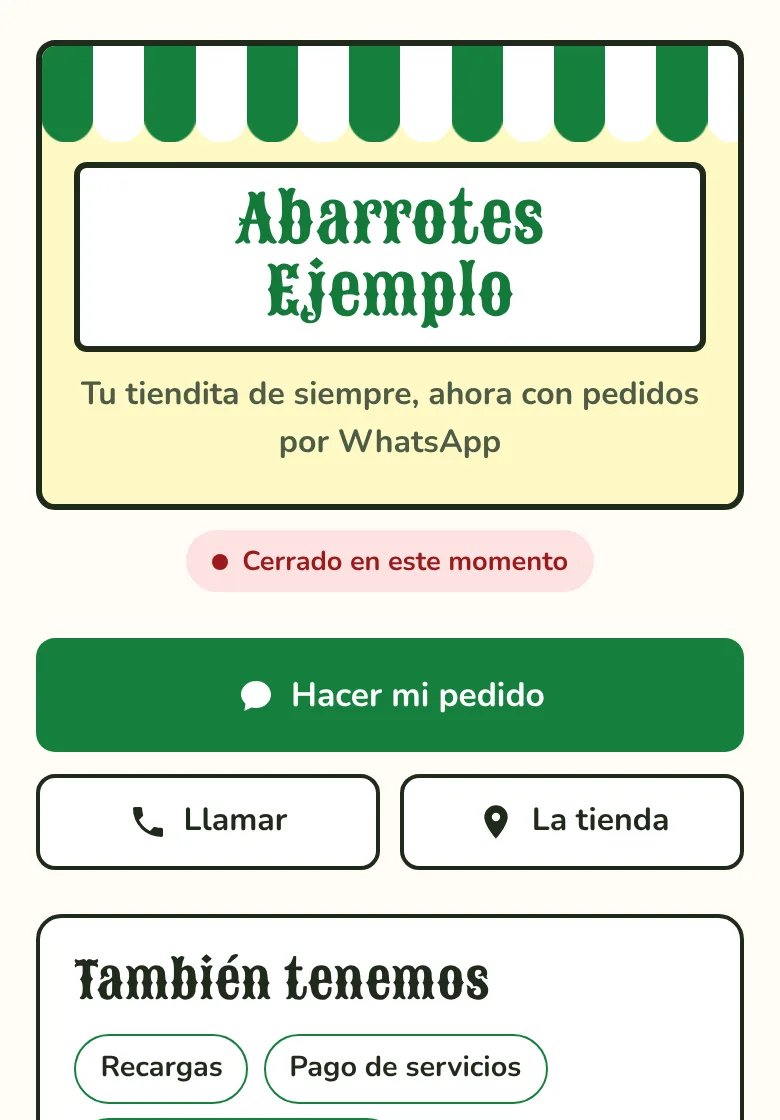 Vista previa del modelo Tiendita