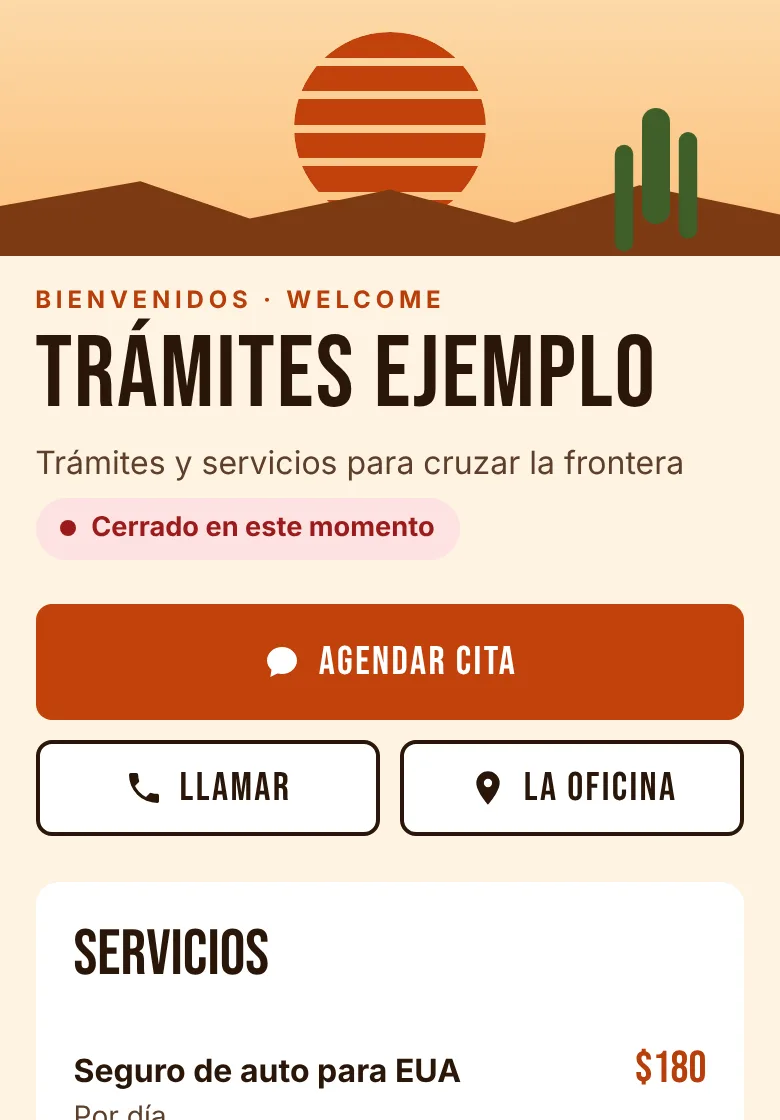 Vista previa del modelo Frontera
