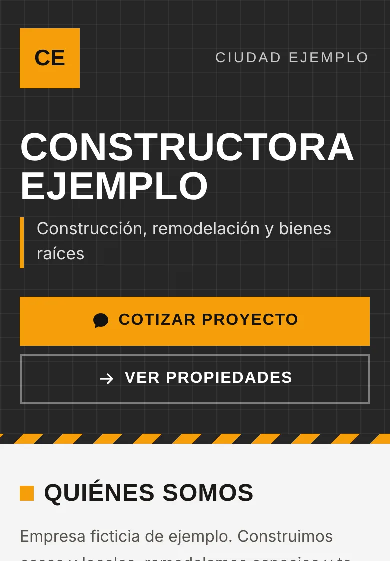 Vista previa del modelo Construction & Real Estate
