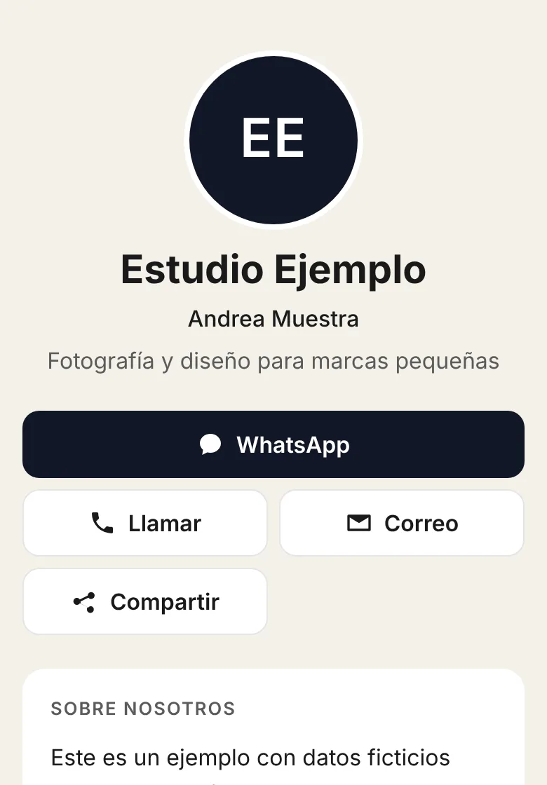 Vista previa del modelo Essential & Portfolio