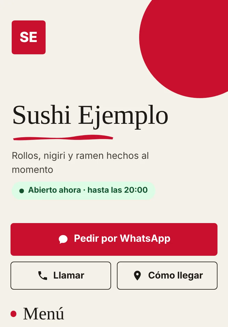 Vista previa del modelo Zen Sushi