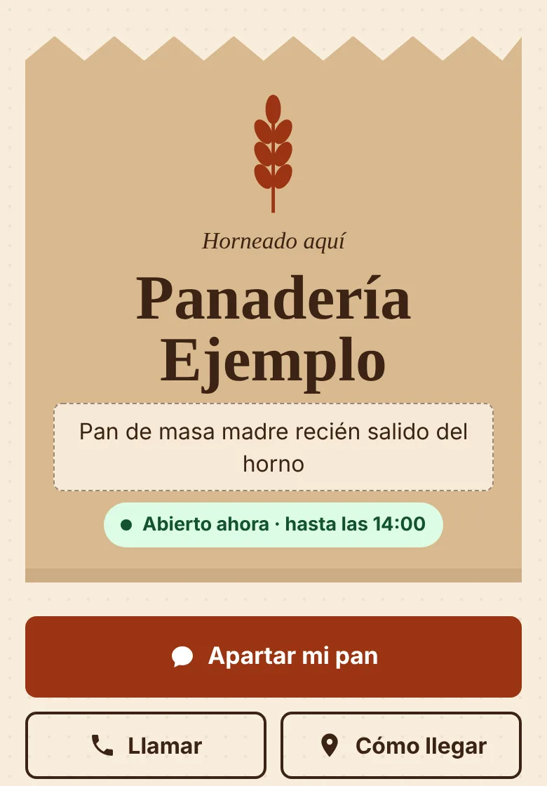 Vista previa del modelo Masa Madre