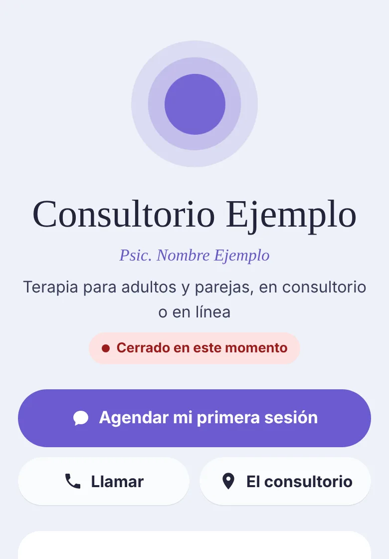 Vista previa del modelo Calma